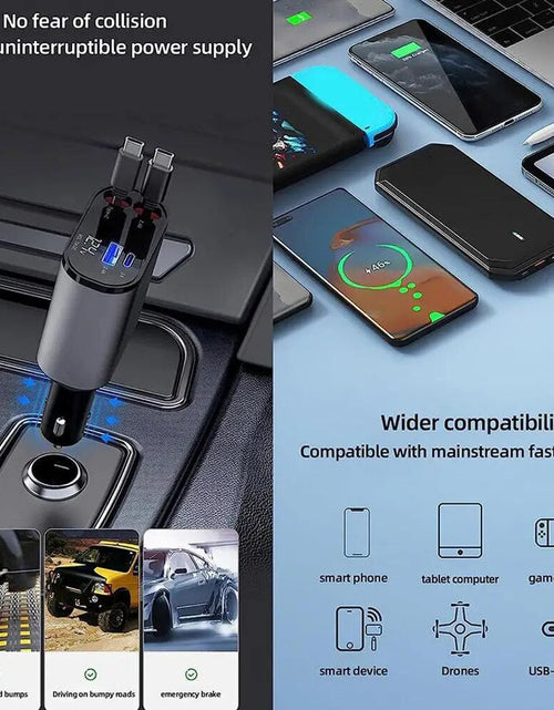 Load image into Gallery viewer, Retractable Car Charger
