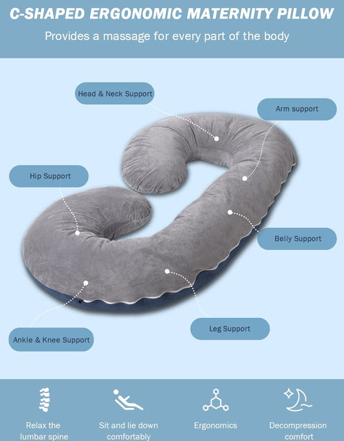 Load image into Gallery viewer, C-Shaped Body Pregnancy Pillow
